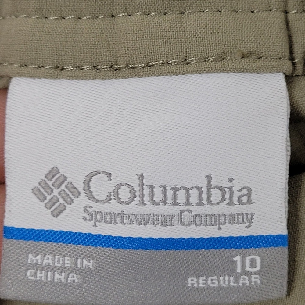 Columbia Pants Womens Size 10 Tan Hiking Outdoor Stretch Drawstring Regular - Picture 6 of 9